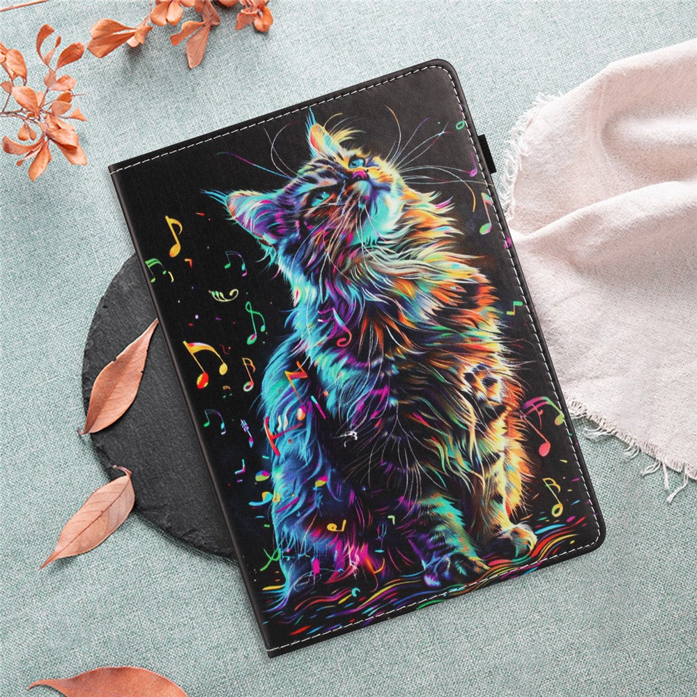 Tablet Case For Amazon Fire HD 8 (2018) / (2017) / (2016) Pattern Leather Cover with Auto Sleep / Wake, Card Holder