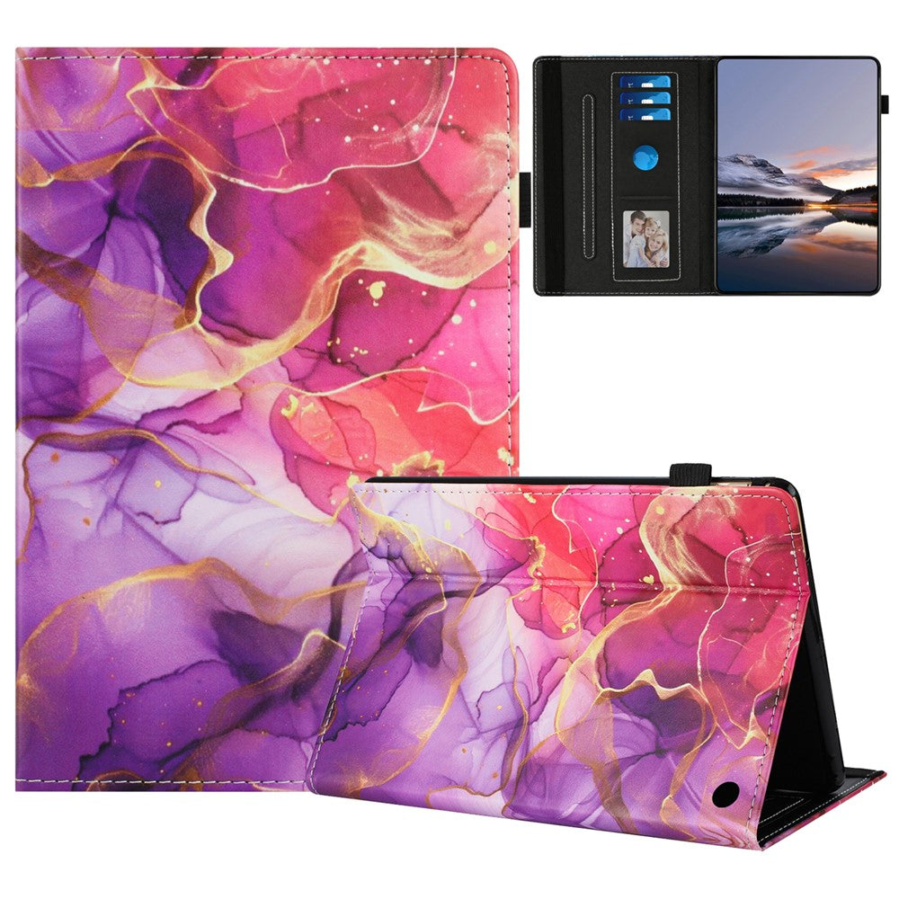 Tablet Case For Amazon Fire HD 10 (2021) / HD 10 Plus (2021) Pattern Leather Cover with Auto Sleep / Wake, Card Holder