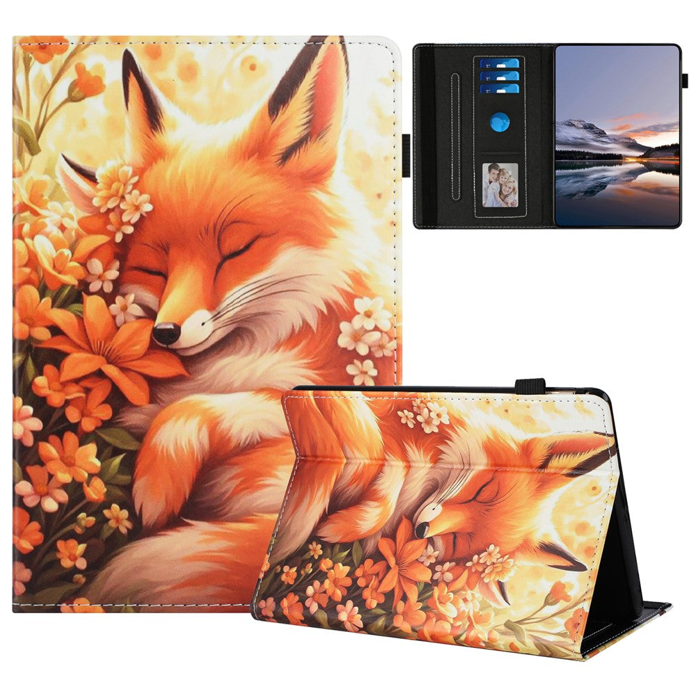 For Amazon Kindle Youth Edition 2022 Case Pattern Leather Tablet Cover with Auto Sleep / Wake, Card Holder