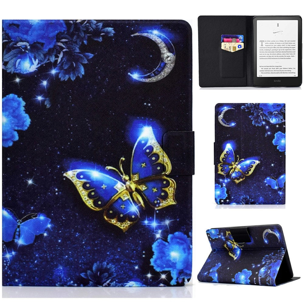 For Amazon Kindle Paperwhite (2024) Case Stand Pattern Printed Leather Cover