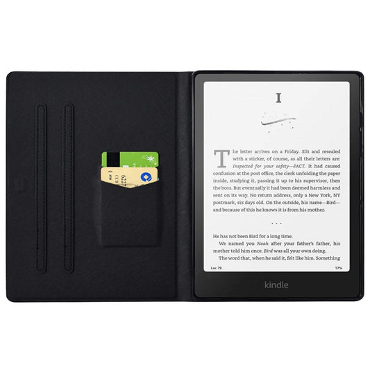 For Amazon Kindle Paperwhite (2024) Case Card Holder Pattern Print Leather Cover