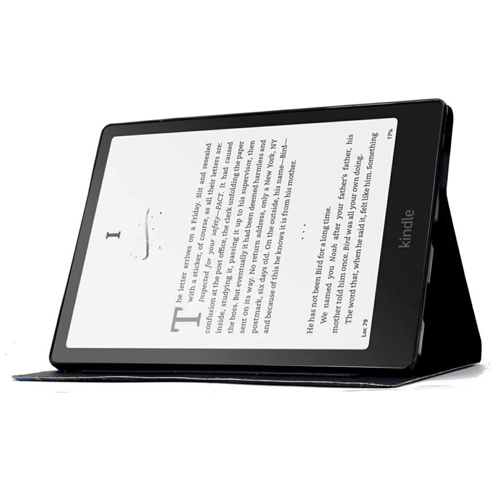 For Amazon Kindle Paperwhite (2024) Case Card Holder Pattern Print Leather Cover