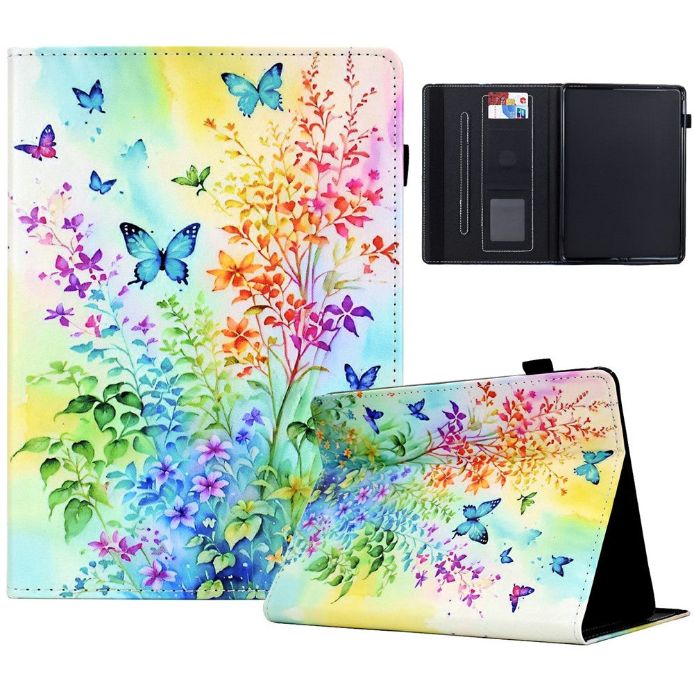 For Amazon Kindle Paperwhite (2024) Case Card Holder Stand Pattern Printing Leather Cover