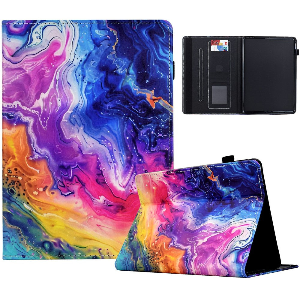 For Amazon Kindle Paperwhite (2024) Case Card Holder Stand Pattern Printing Leather Cover
