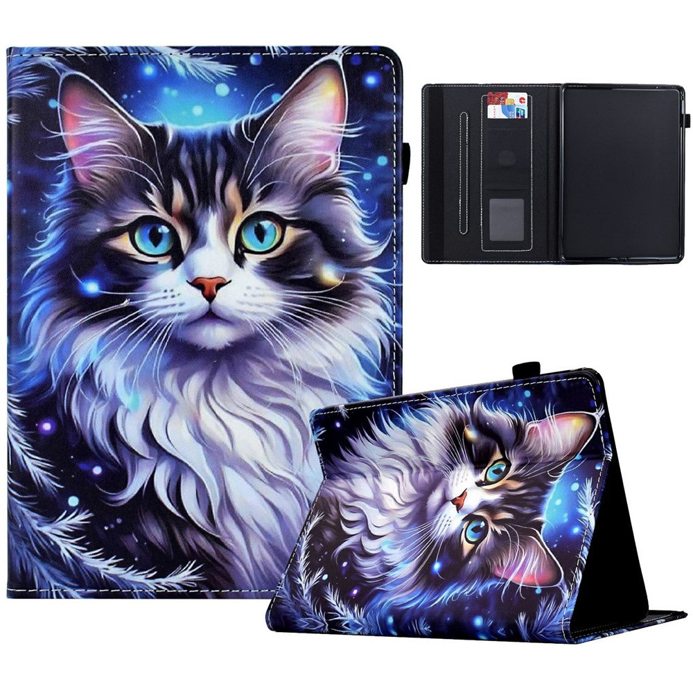 For Amazon Kindle Paperwhite (2024) Case Card Holder Stand Pattern Printing Leather Cover