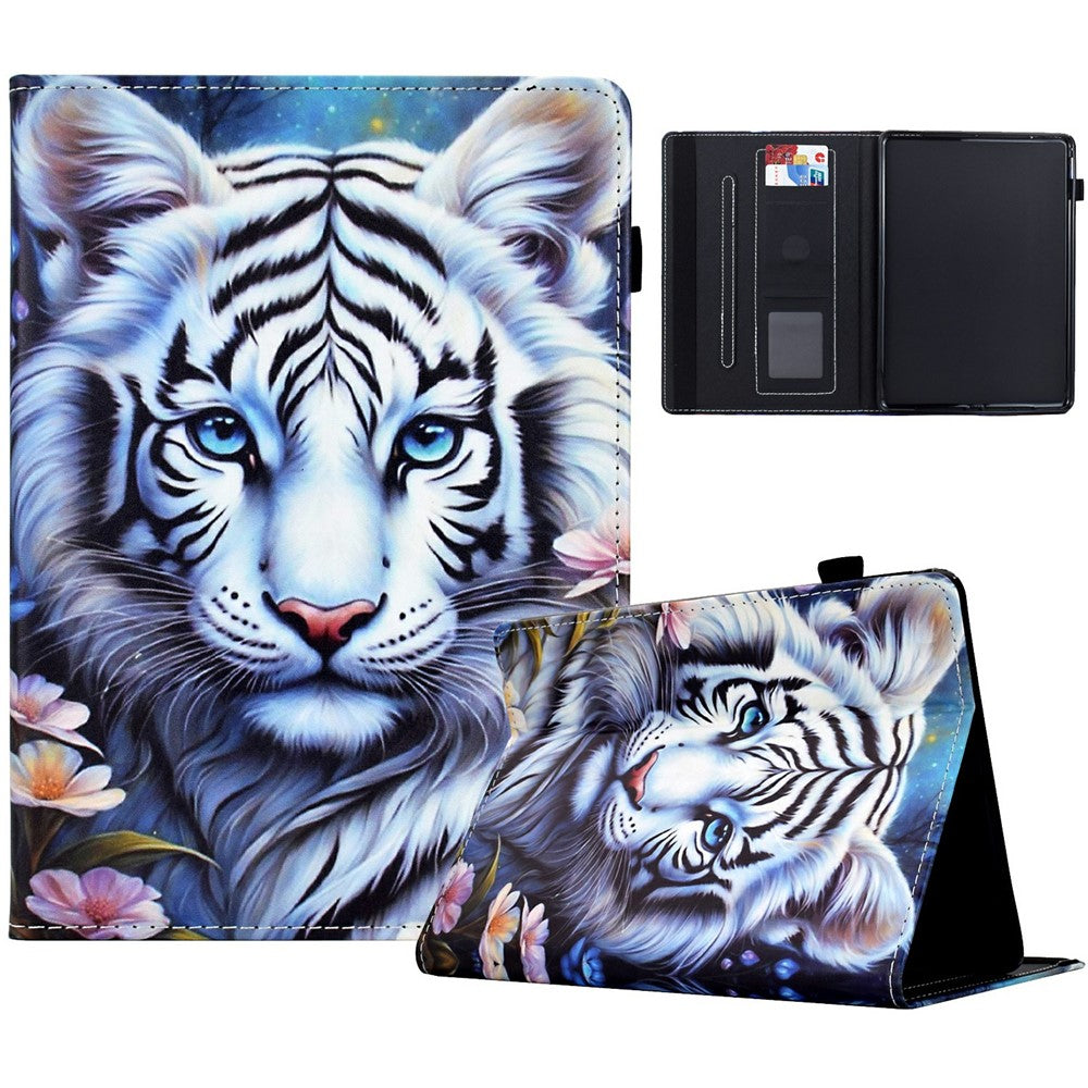 For Amazon Kindle Paperwhite (2024) Case Card Holder Stand Pattern Printing Leather Cover