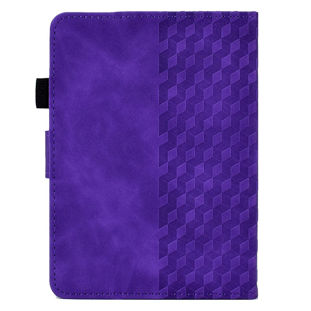 For Amazon Kindle Paperwhite (2024) Case Card Slots Leather Cover Block Pattern