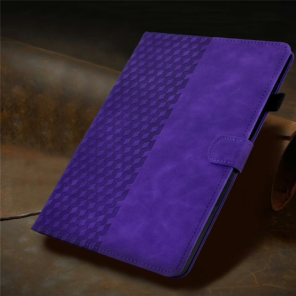 For Amazon Kindle Paperwhite (2024) Case Card Slots Leather Cover Block Pattern