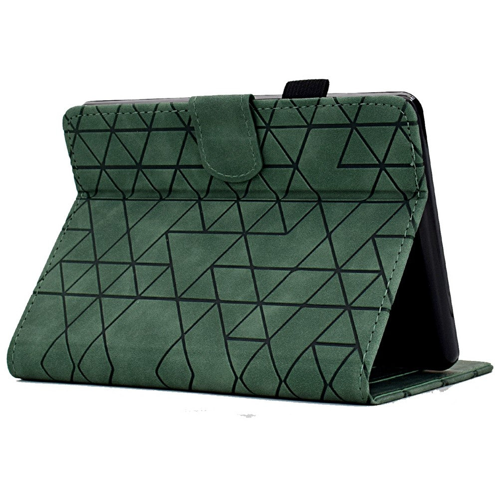 For Amazon Kindle Paperwhite (2024) Case Card Slots Stand Rhombus Auto Wake / Sleep Leather Cover
