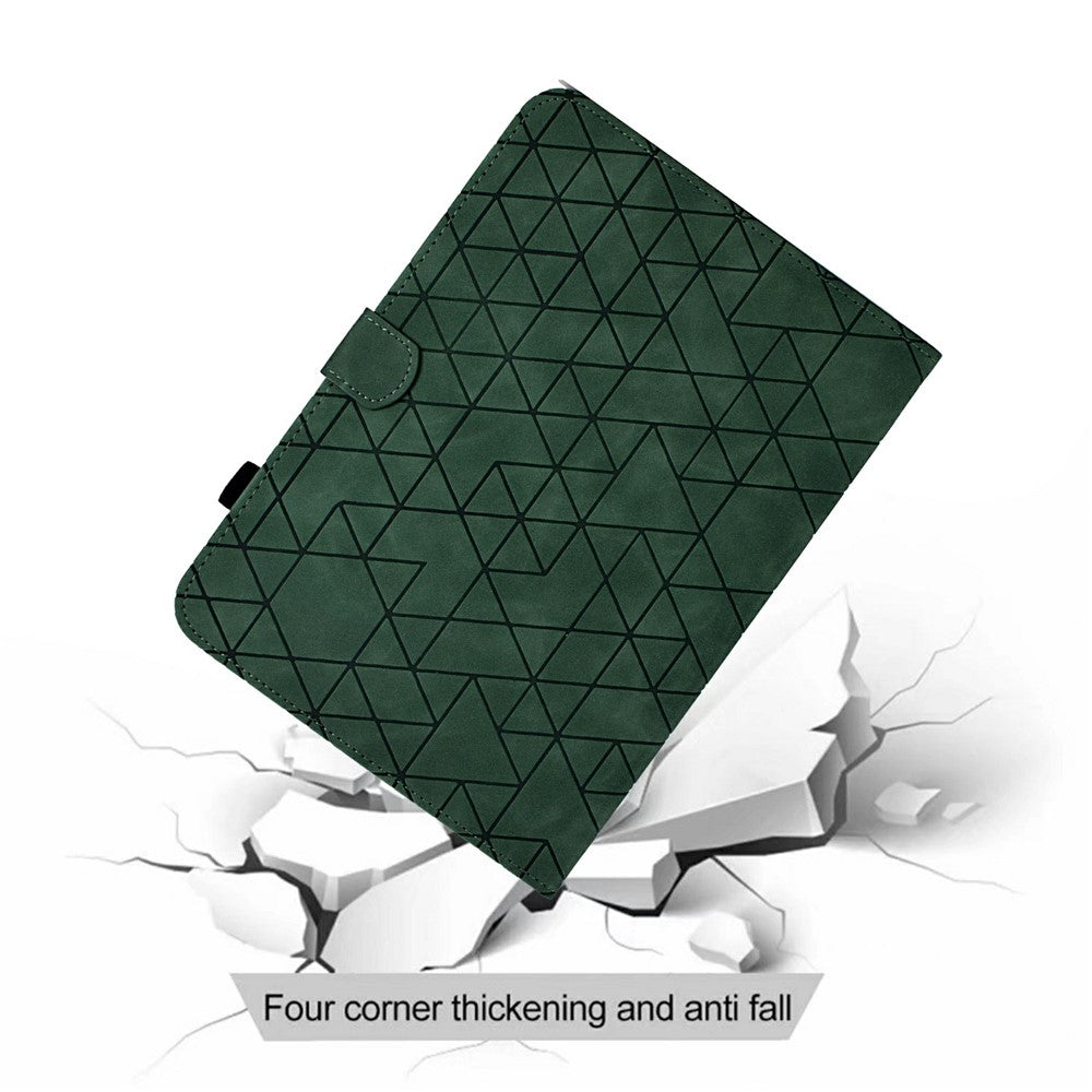 For Amazon Kindle Paperwhite (2024) Case Card Slots Stand Rhombus Auto Wake / Sleep Leather Cover