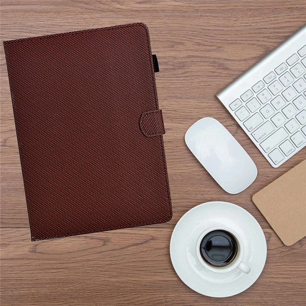 For Amazon Kindle Paperwhite (2024) Case Carbon Fiber Texture PU Leather Cover Stand View