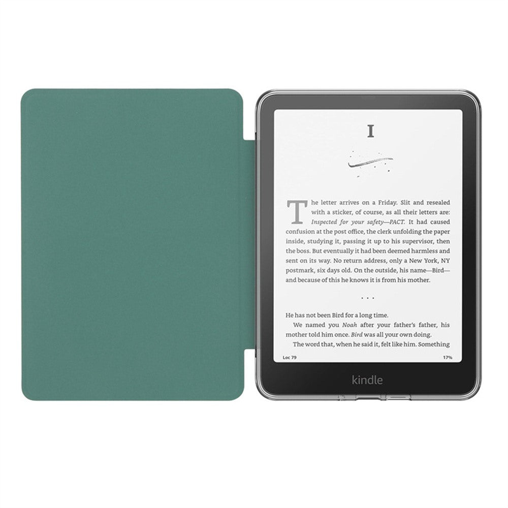 For Amazon Kindle Paperwhite (2021) Case Anti Drop PU Leather + TPU + Acrylic Clear Protective Cover
