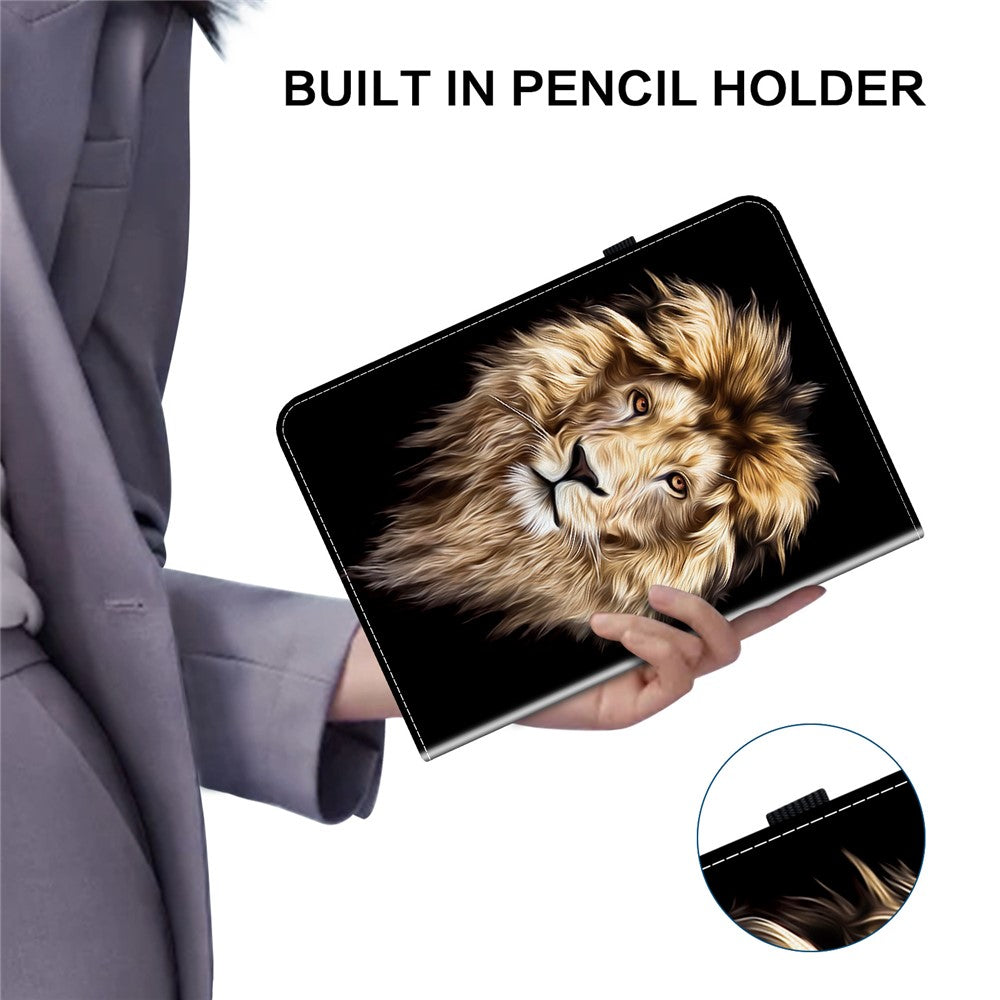 For Amazon Kindle Paperwhite (2021) Leather Case Pattern Printed Stand Tablet Cover with Card Slots