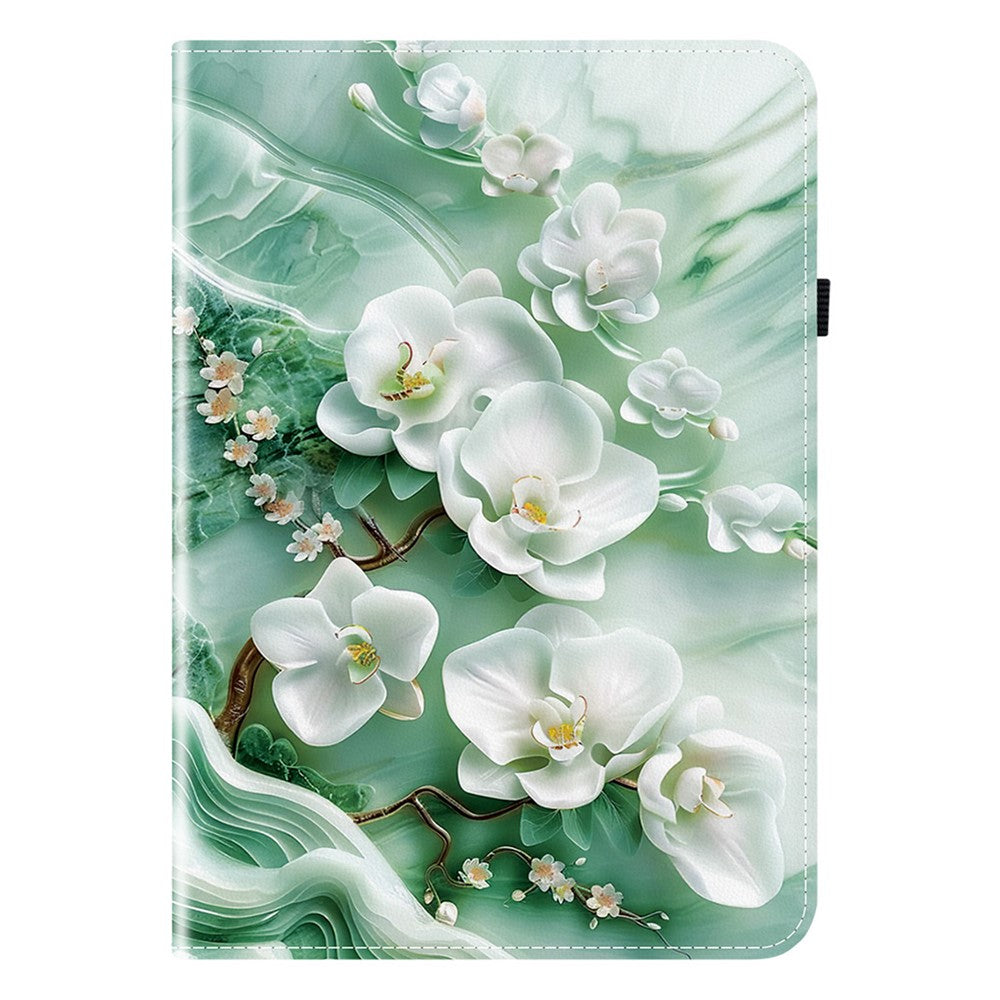 For Amazon Kindle Paperwhite (2024) / Kindle Colorsoft Leather Case Pattern Printed Stand Tablet Cover with Card Slots