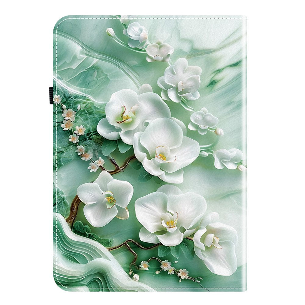 For Amazon Kindle Paperwhite (2024) / Kindle Colorsoft Leather Case Pattern Printed Stand Tablet Cover with Card Slots