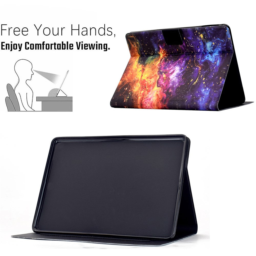 For Amazon Kindle Paperwhite 6 (2024) Stand Case Pattern Printing Tablet Leather Cover with Auto Wake / Sleep