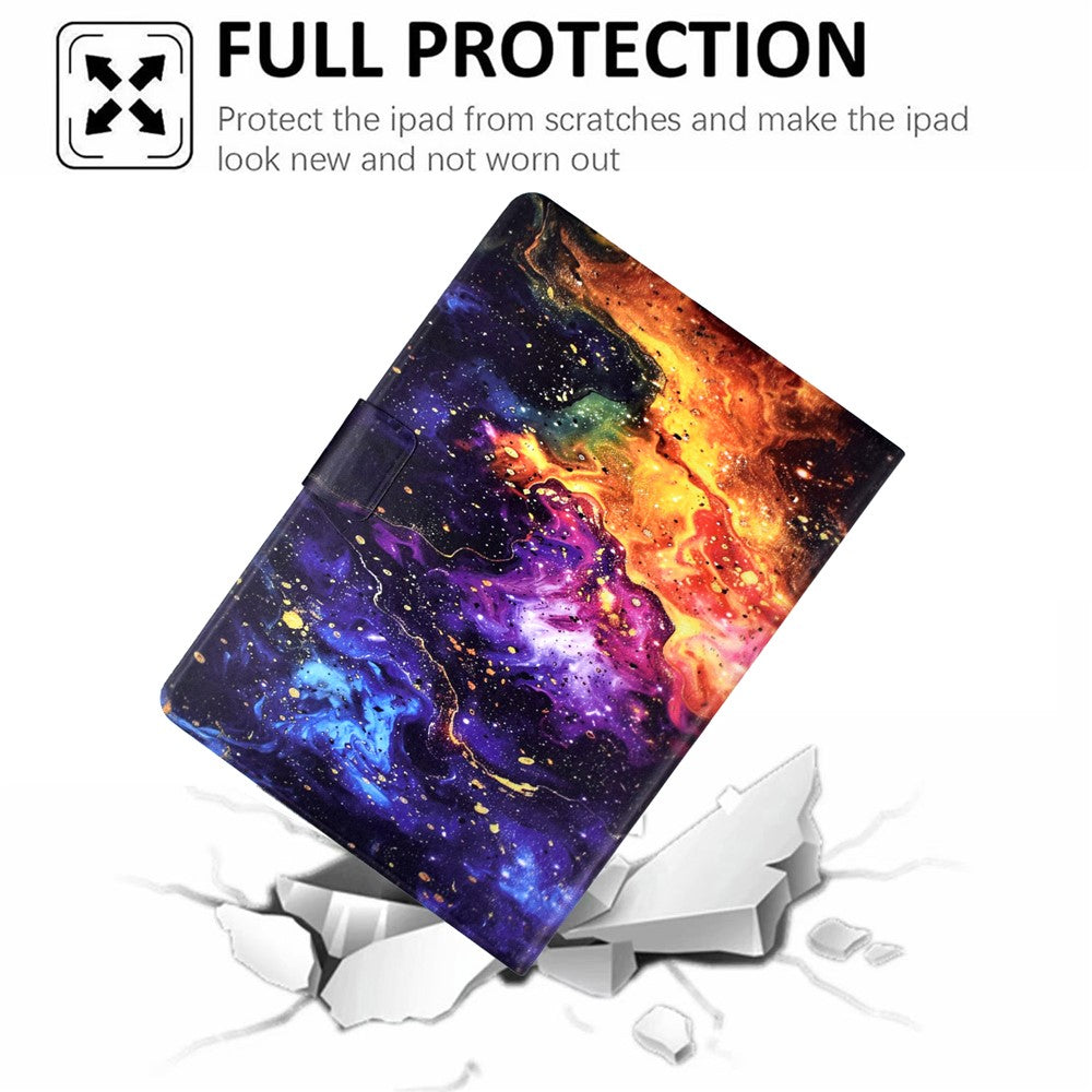 For Amazon Fire 7 (2022) Stand Case Pattern Printing Tablet Leather Cover with Auto Wake / Sleep