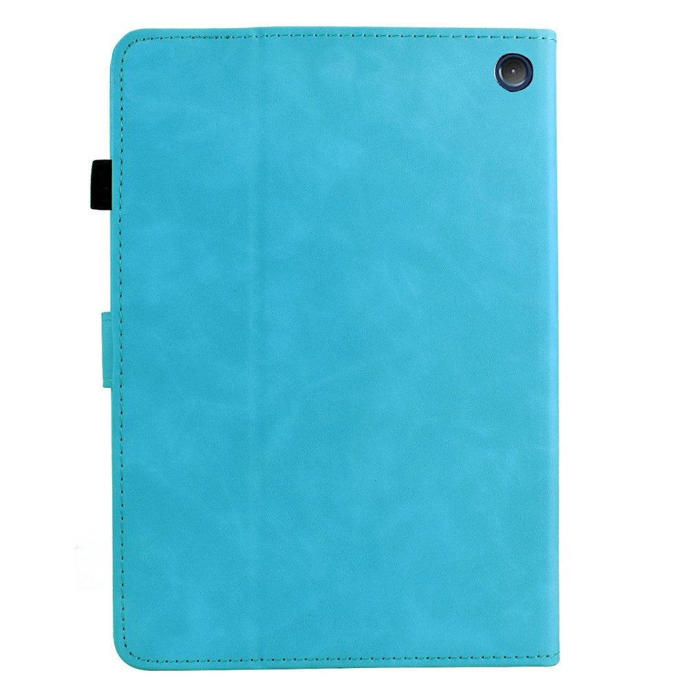 For Amazon Fire 7 (2022) Case Mandala Imprinted Leather Tablet Cover with Card Slots