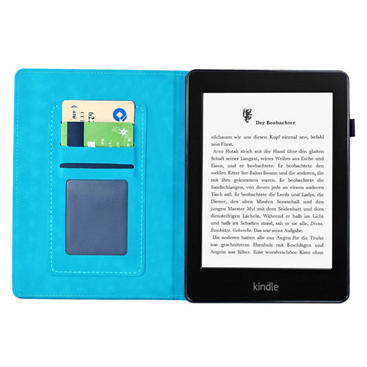 For Amazon Kindle Paperwhite 5 (2021) Case Mandala Imprinted Leather Tablet Cover with Card Slots