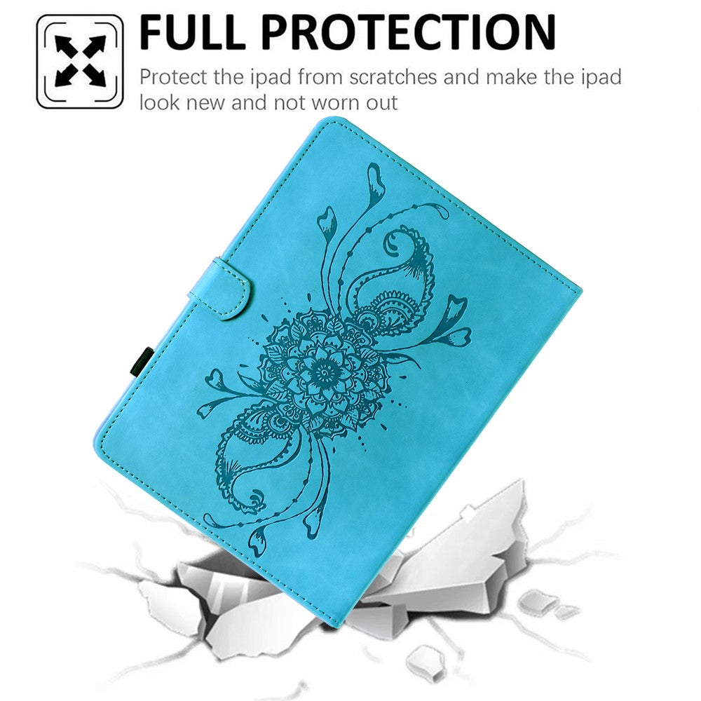 For Amazon Kindle 6" (2024) / (2022) Case Mandala Imprinted Leather Tablet Cover with Card Slots
