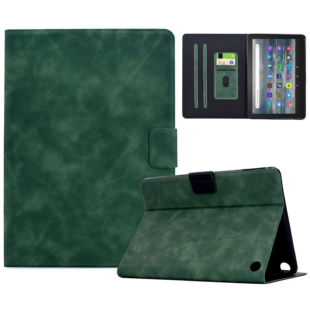 For Amazon Fire 7 (2022) Case PU Leather Tablet Cover with Card Slots