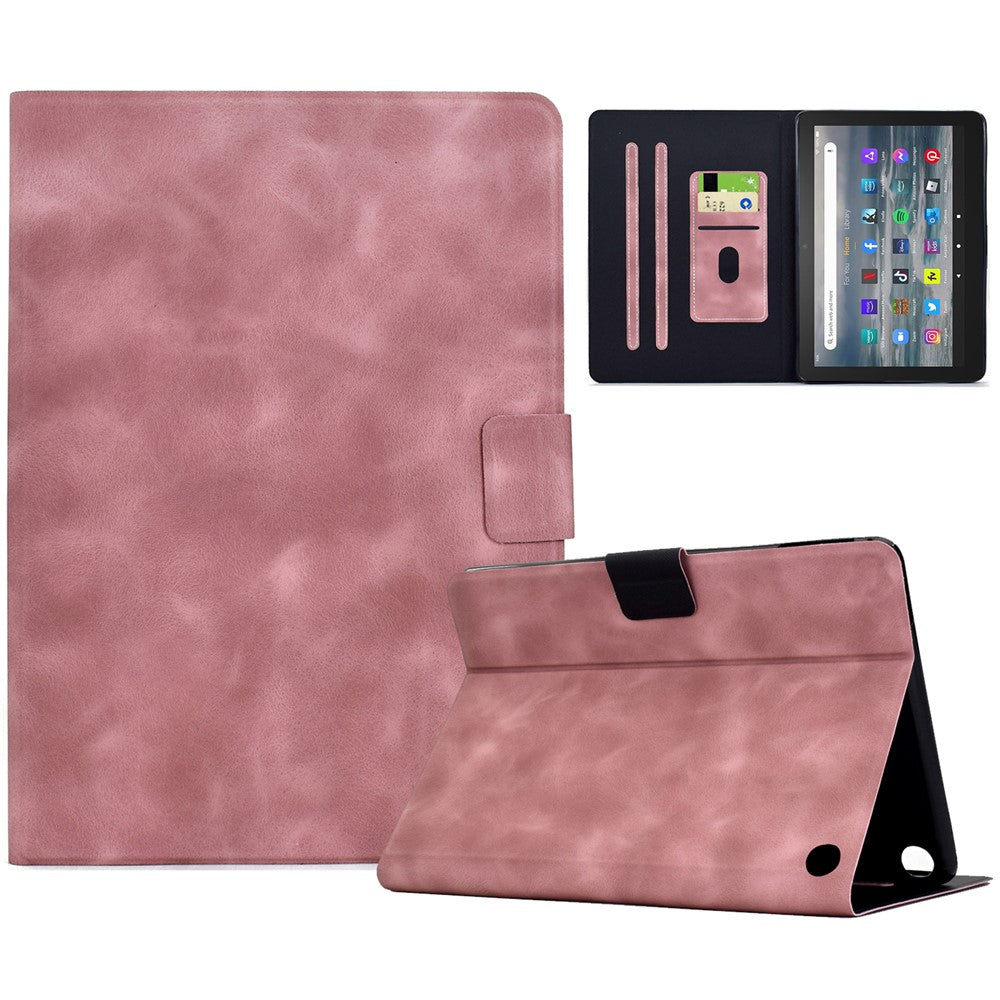 For Amazon Fire 7 (2022) Case PU Leather Tablet Cover with Card Slots