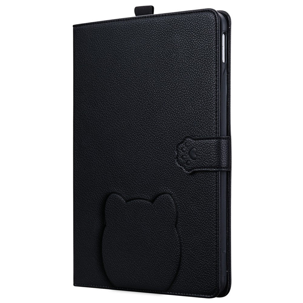 Wallet Case for Amazon Kindle Paperwhite (2024) Leather Stand Table Cover with Stylus Holder, 3D Effect Cat Pattern