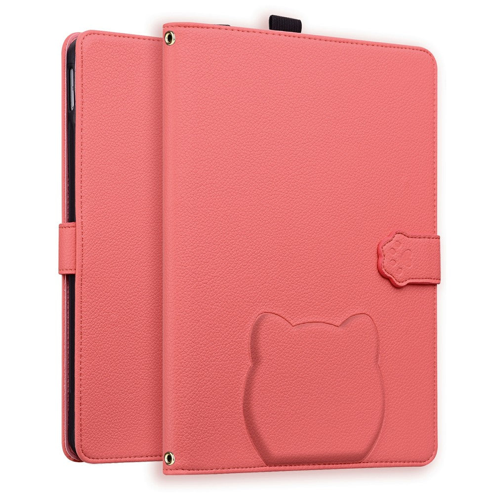 Wallet Case for Amazon Kindle Paperwhite (2024) Leather Stand Table Cover with Stylus Holder, 3D Effect Cat Pattern