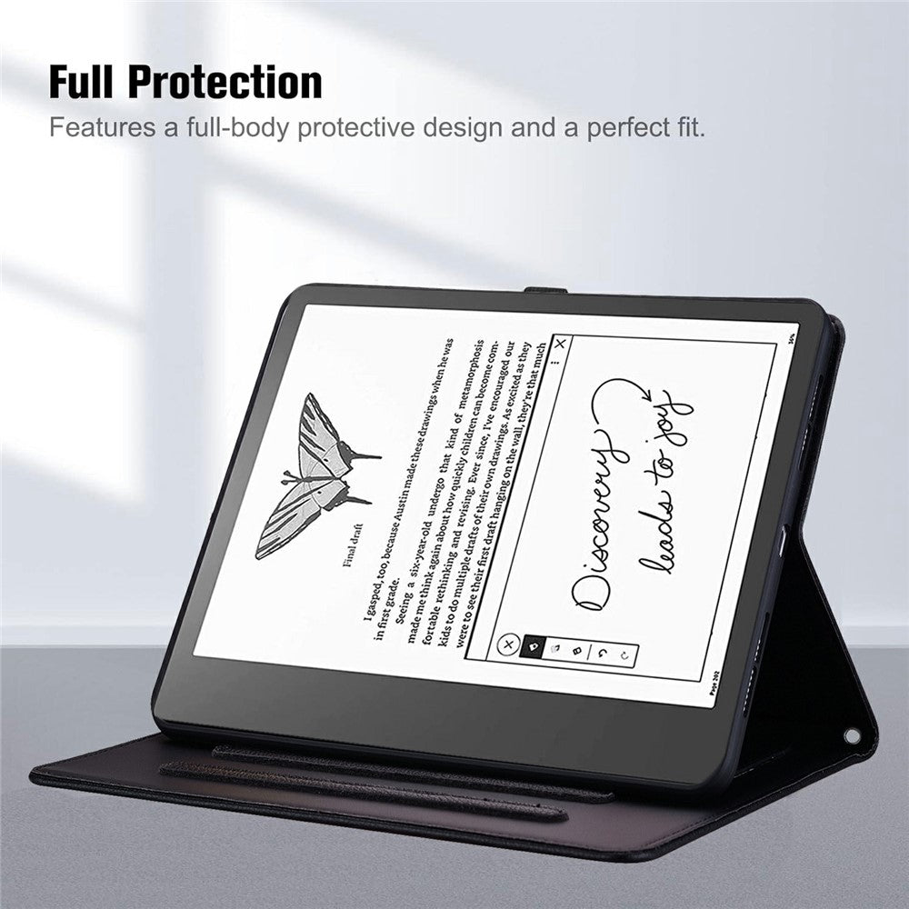 For Amazon Kindle Scribe (2024) / (2022) Case 3D Effect Cat Pattern Leather Stand Table Cover with Wallet, Stylus Holder