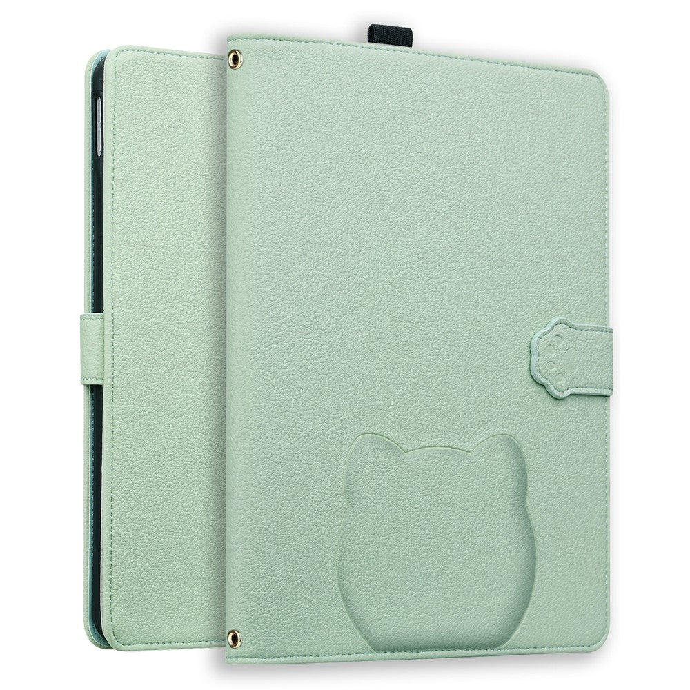 For Amazon Kindle Scribe (2024) / (2022) Case 3D Effect Cat Pattern Leather Stand Table Cover with Wallet, Stylus Holder