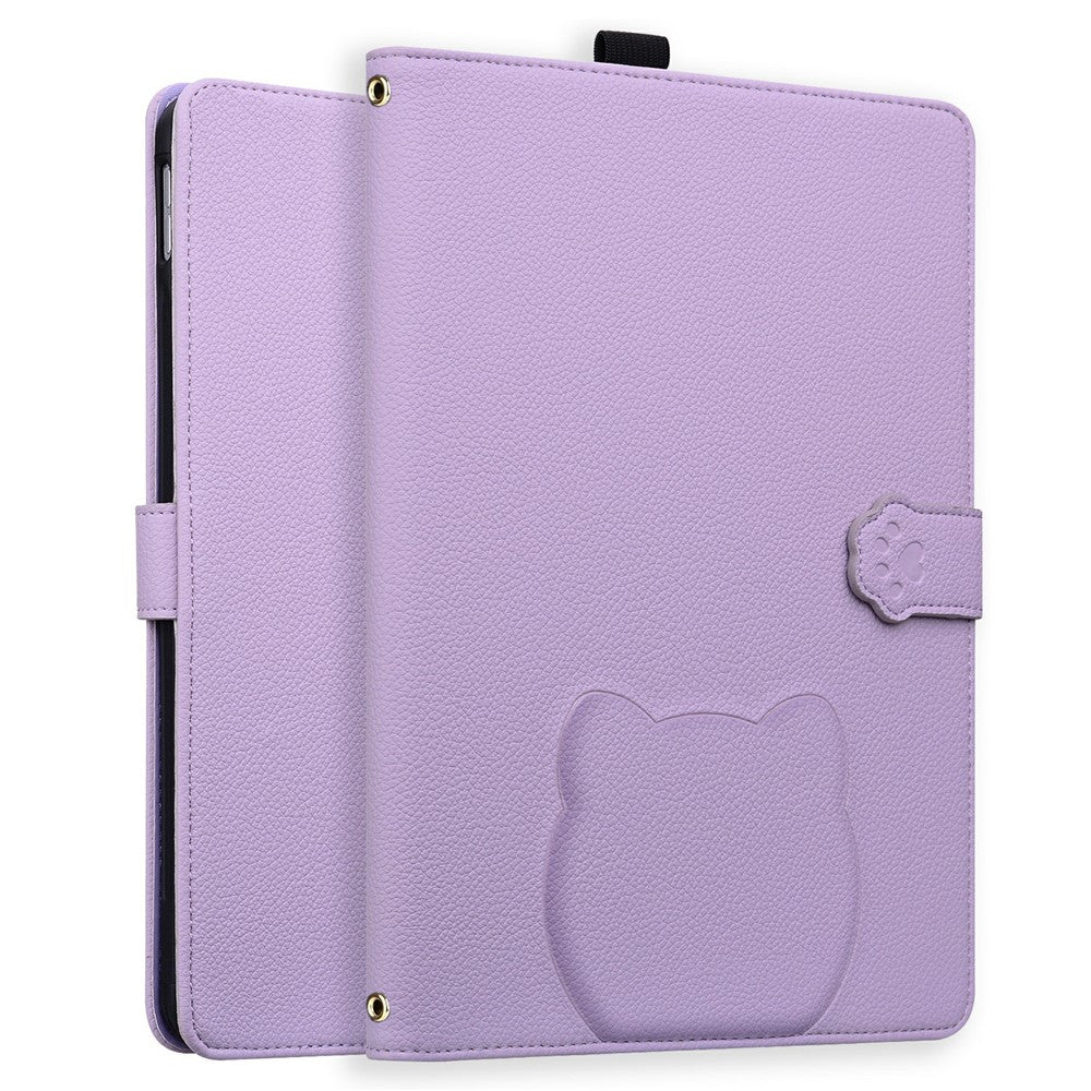 For Amazon Kindle Scribe (2024) / (2022) Case 3D Effect Cat Pattern Leather Stand Table Cover with Wallet, Stylus Holder