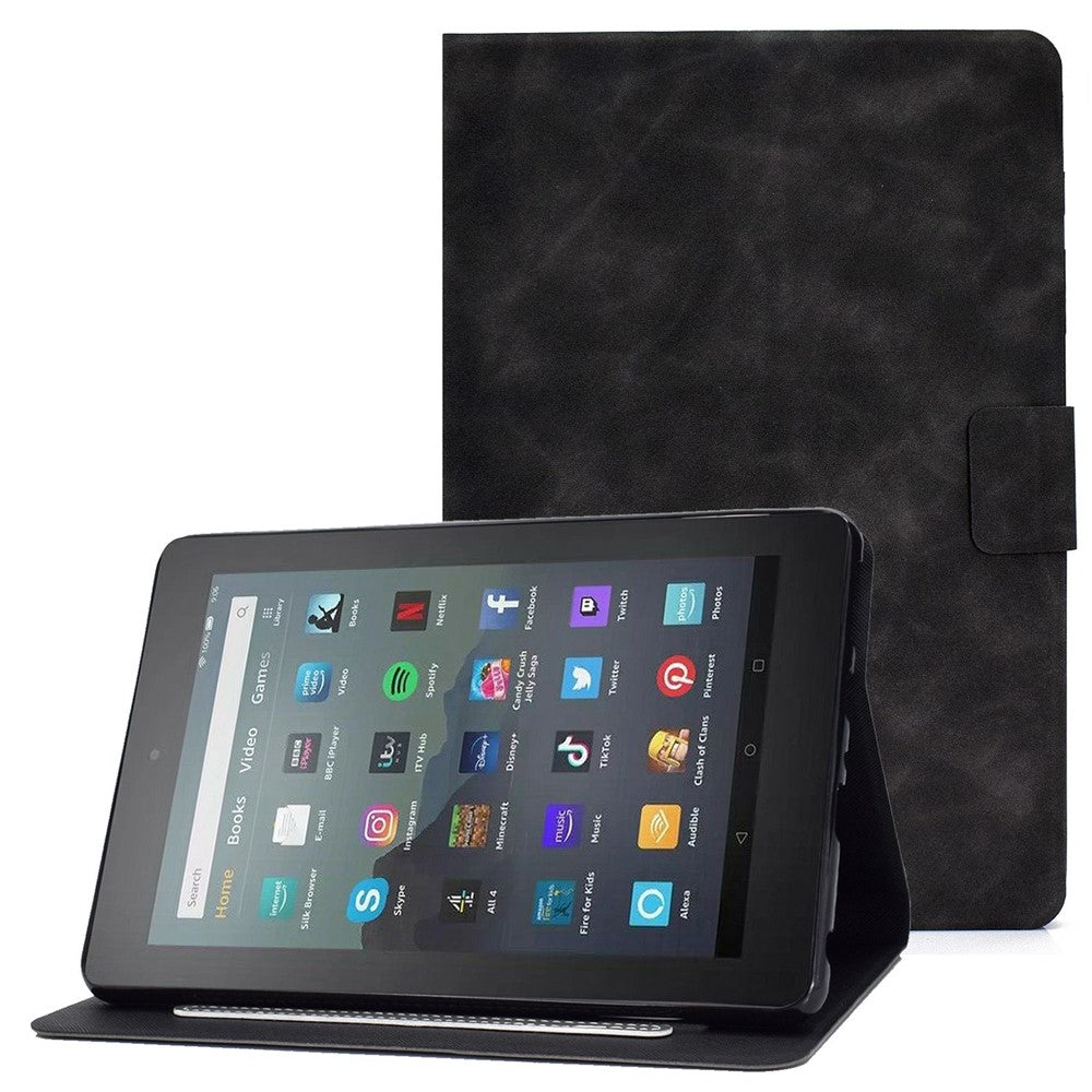 For Amazon Fire 7 (2022) PU Leather Card Holder Tablet Cover Full Protection Case with Stand