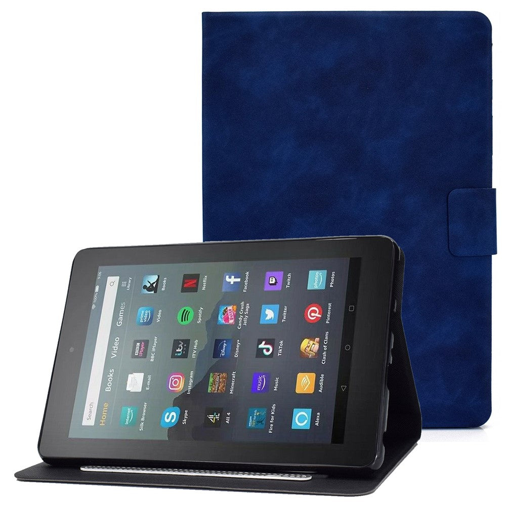 For Amazon Fire 7 (2022) PU Leather Card Holder Tablet Cover Full Protection Case with Stand