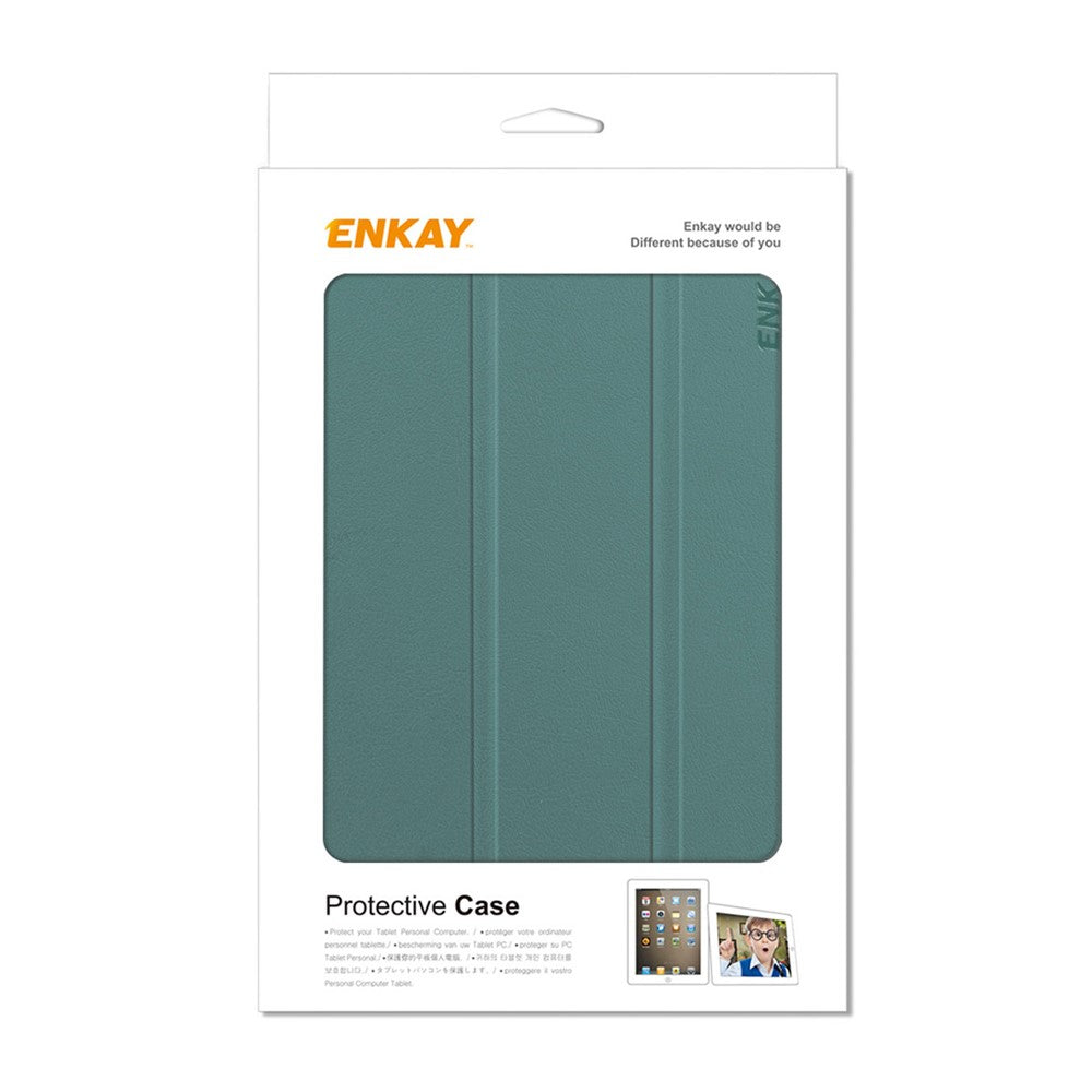 ENKAY HAT PRINCE For Amazon Fire 7 (2022) Tri-fold Stand Tablet Case Auto Wake / Sleep Function PU Leather + PC Protective Cover