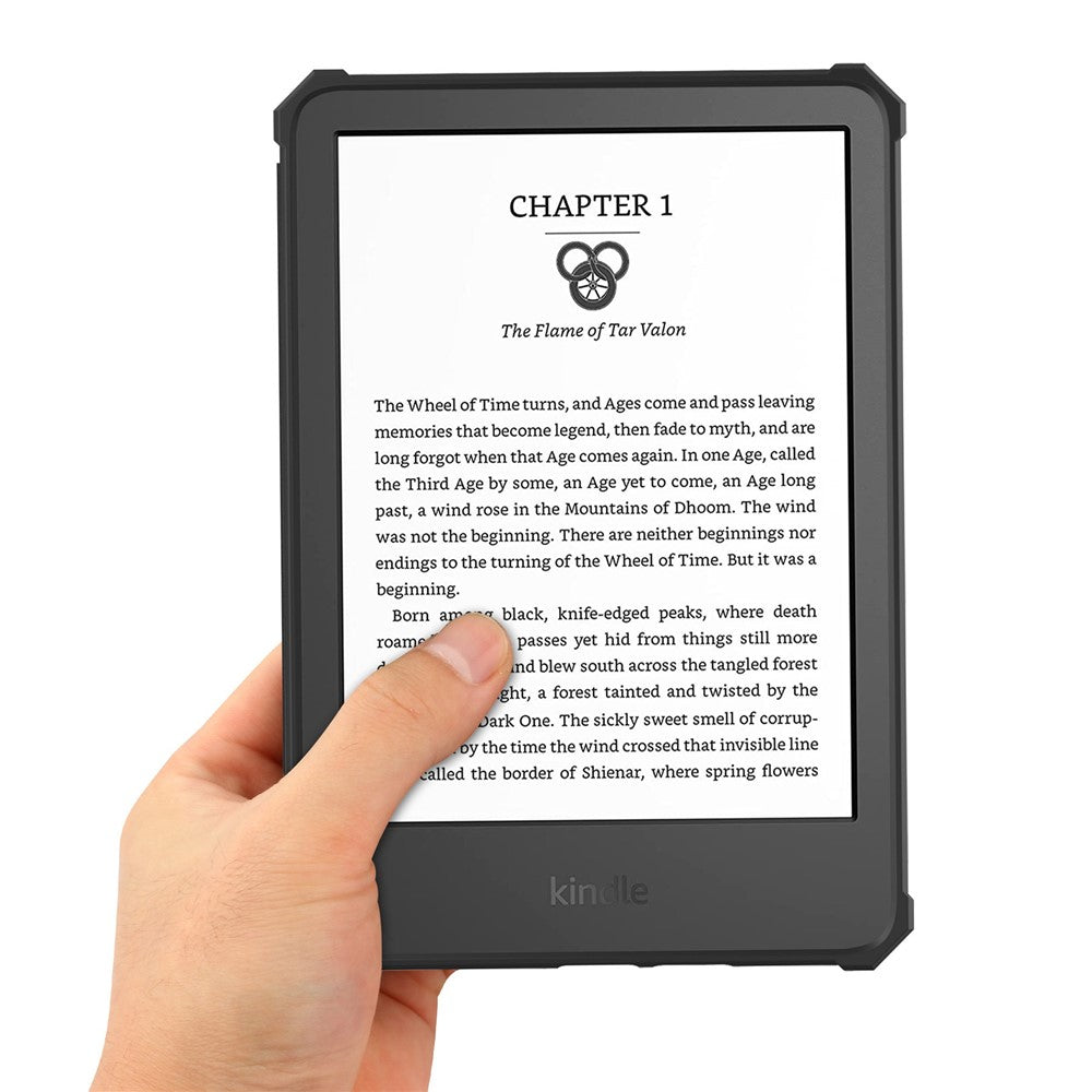 For Amazon Kindle 6" (2022) PU Leather + TPU Case Full Protection E-Reader Cover with Auto Sleep / Wake