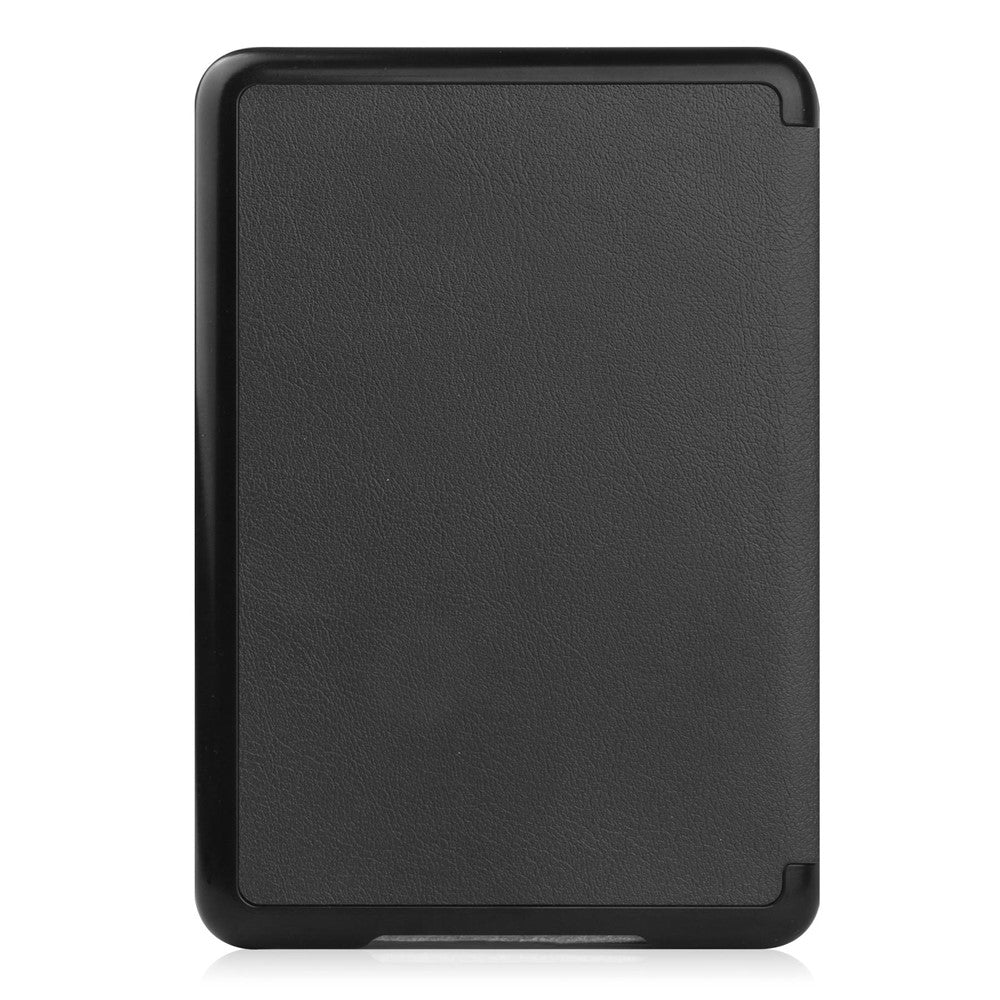 For Amazon Kindle 6" (2022) Solid Color PU Leather Cover Auto Sleep / Wake Anti-Scratch E-Reader Case