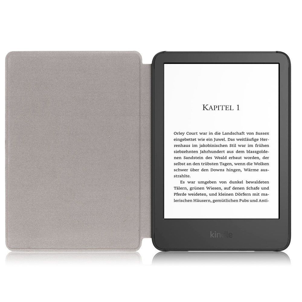 For Amazon Kindle Youth Edition 2022 Pattern Printing Tablet Case PU Leather Auto Sleep / Wake Smart Shockproof Protective Cover