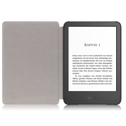 For Amazon Kindle Youth Edition 2022 Pattern Printing Tablet Case PU Leather Auto Sleep / Wake Smart Shockproof Protective Cover