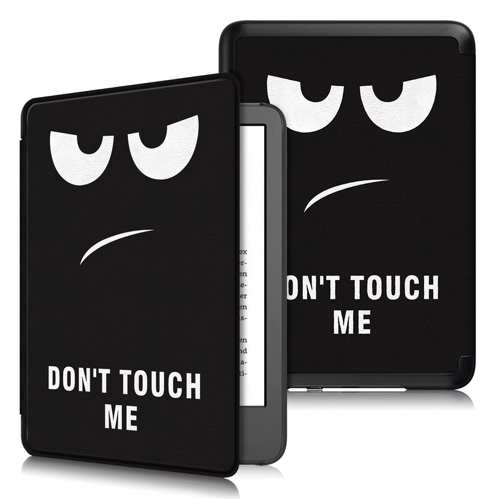 For Amazon Kindle Youth Edition 2022 Pattern Printing Tablet Case PU Leather Auto Sleep / Wake Smart Shockproof Protective Cover