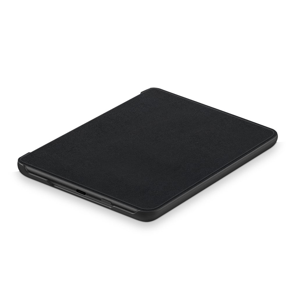 For Amazon Kindle 6" (2022) PU Leather Folio Case Auto Sleep / Wake Feature Solid Color Tablet Cover