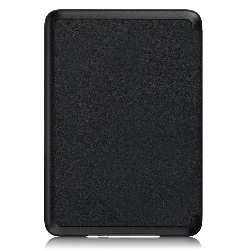 For Amazon Kindle 6" (2022) PU Leather Folio Case Auto Sleep / Wake Feature Solid Color Tablet Cover