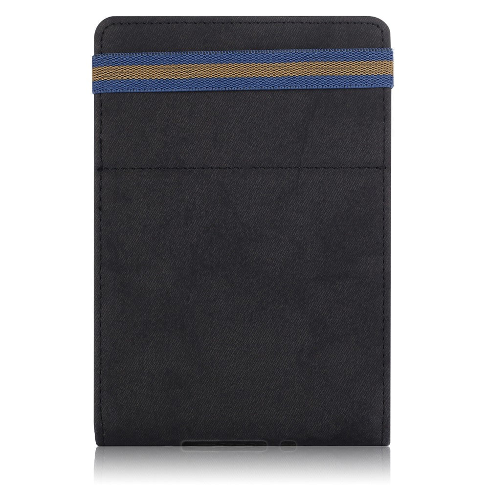 For Amazon Kindle 6" (2022) Adjustable Stand Stitching PU Leather + TPU Case Solid Color E-Reader Cover with Inner Hand Strap