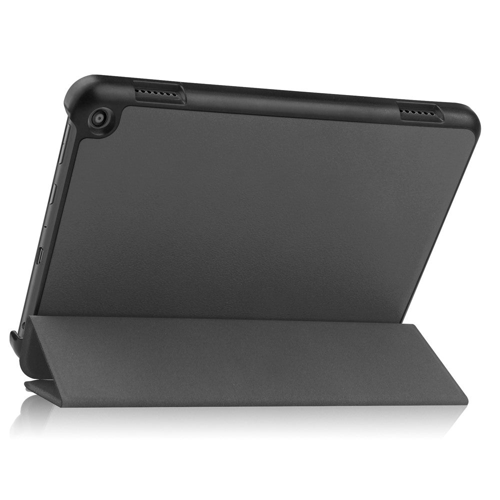 For Amazon Fire HD 8 (2022) PU Leather Tri-fold Stand Tablet Case Auto Wake / Sleep Full Protection Cover