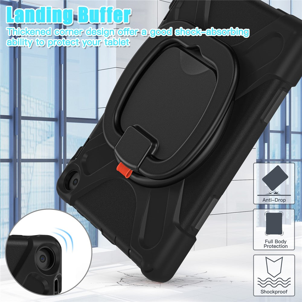 For Amazon Fire HD 8 (2022) / HD 8 (2024) Bump Proof Tablet Case PC+Silicone Protective Cover with Kickstand