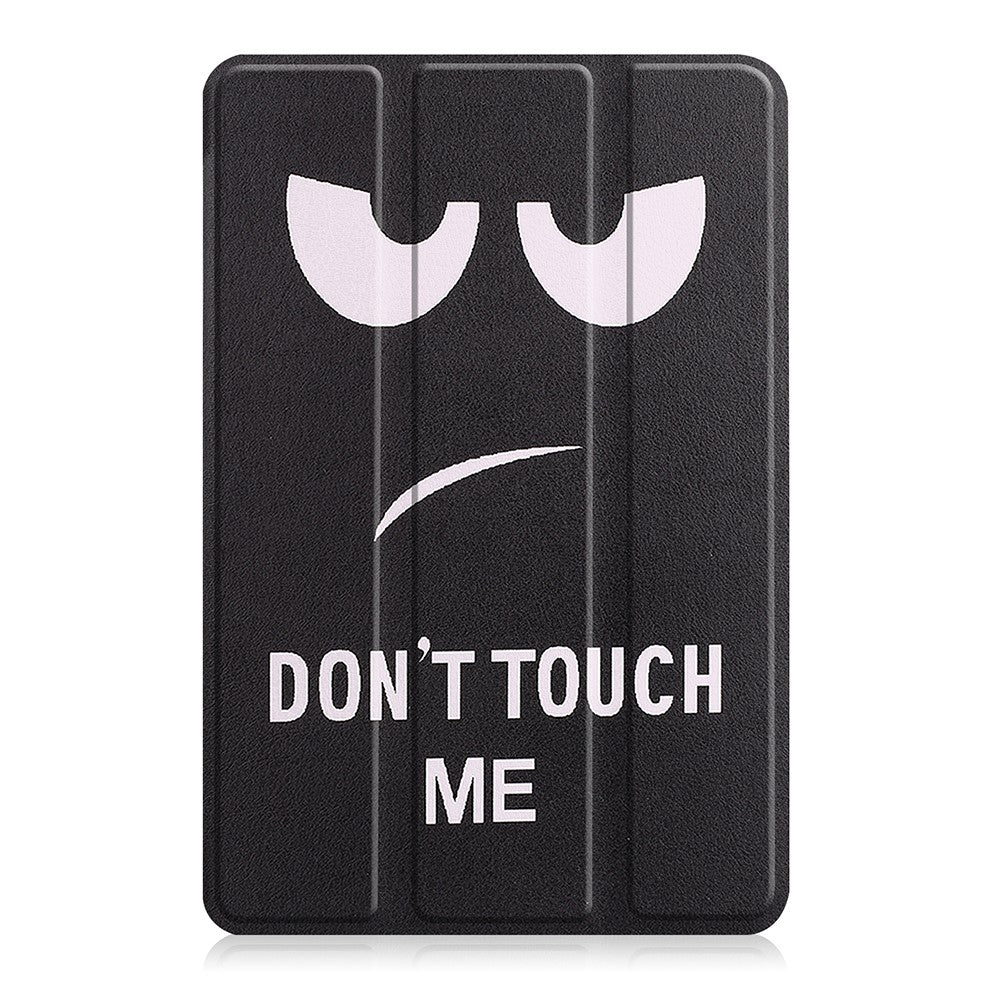 JUNSUNMAY For Amazon Fire 7 (2022) Tri-fold Stand Protective Cover Pattern Printing PU Leather Case with Auto Wake / Sleep