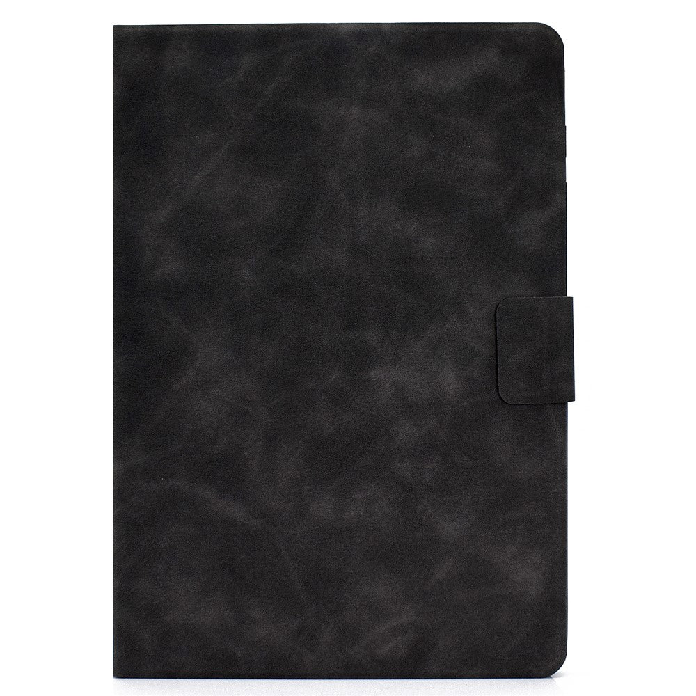 For Amazon Fire HD 8 (2022) Cowhide Texture PU Leather Tablet Case Card Holder Magnetic Clasp Cover with Foldable Stand