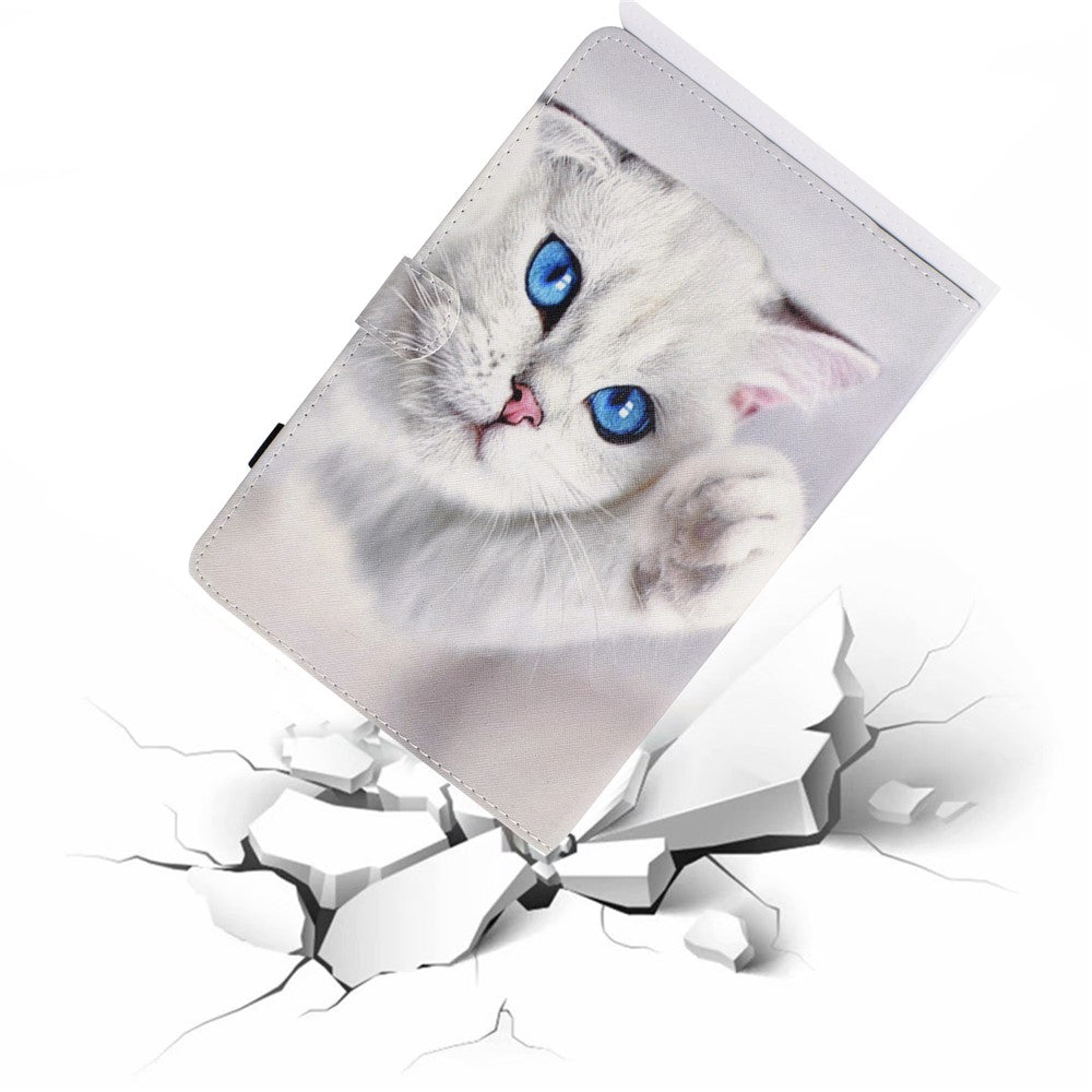 For Amazon Kindle Youth Edition 2022 Folio Flip Tablet Stand Case Stitching Line PU Leather Card Holder Protective Cover