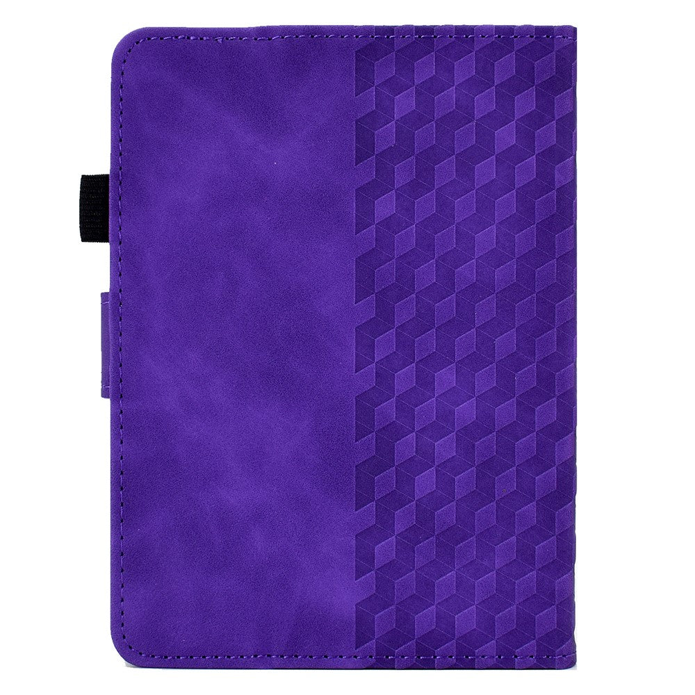 For Amazon Kindle Youth Edition 2022 PU Leather Folding Stand Cover Pattern Imprinted Card Holder Tablet Shell with Auto Wake / Sleep