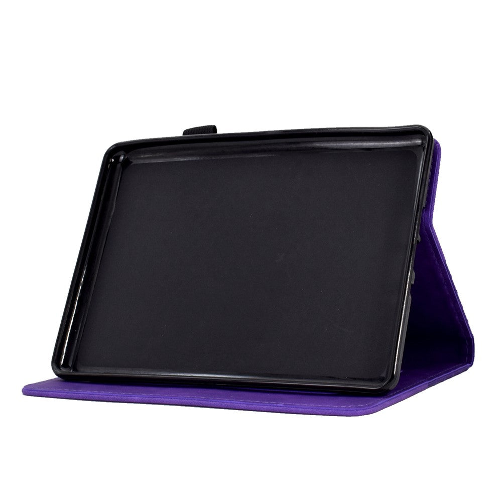 For Amazon Kindle Youth Edition 2022 PU Leather Folding Stand Cover Pattern Imprinted Card Holder Tablet Shell with Auto Wake / Sleep