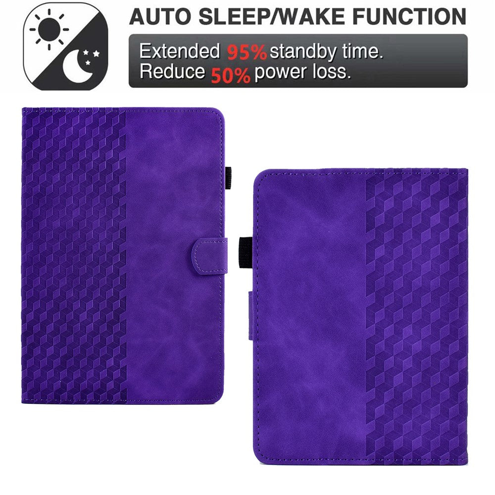 For Amazon Kindle Youth Edition 2022 PU Leather Folding Stand Cover Pattern Imprinted Card Holder Tablet Shell with Auto Wake / Sleep